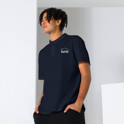 ReUp Classic - Navy Unisex pique polo shirt