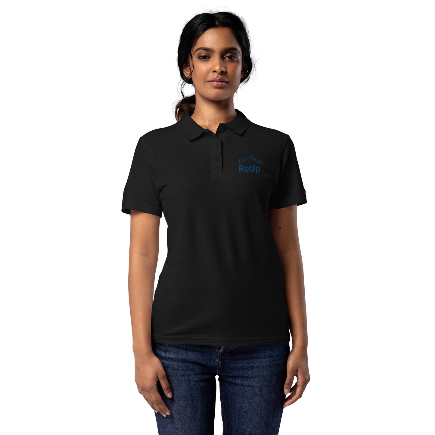 Women’s pique polo shirt - ReUp Idaho