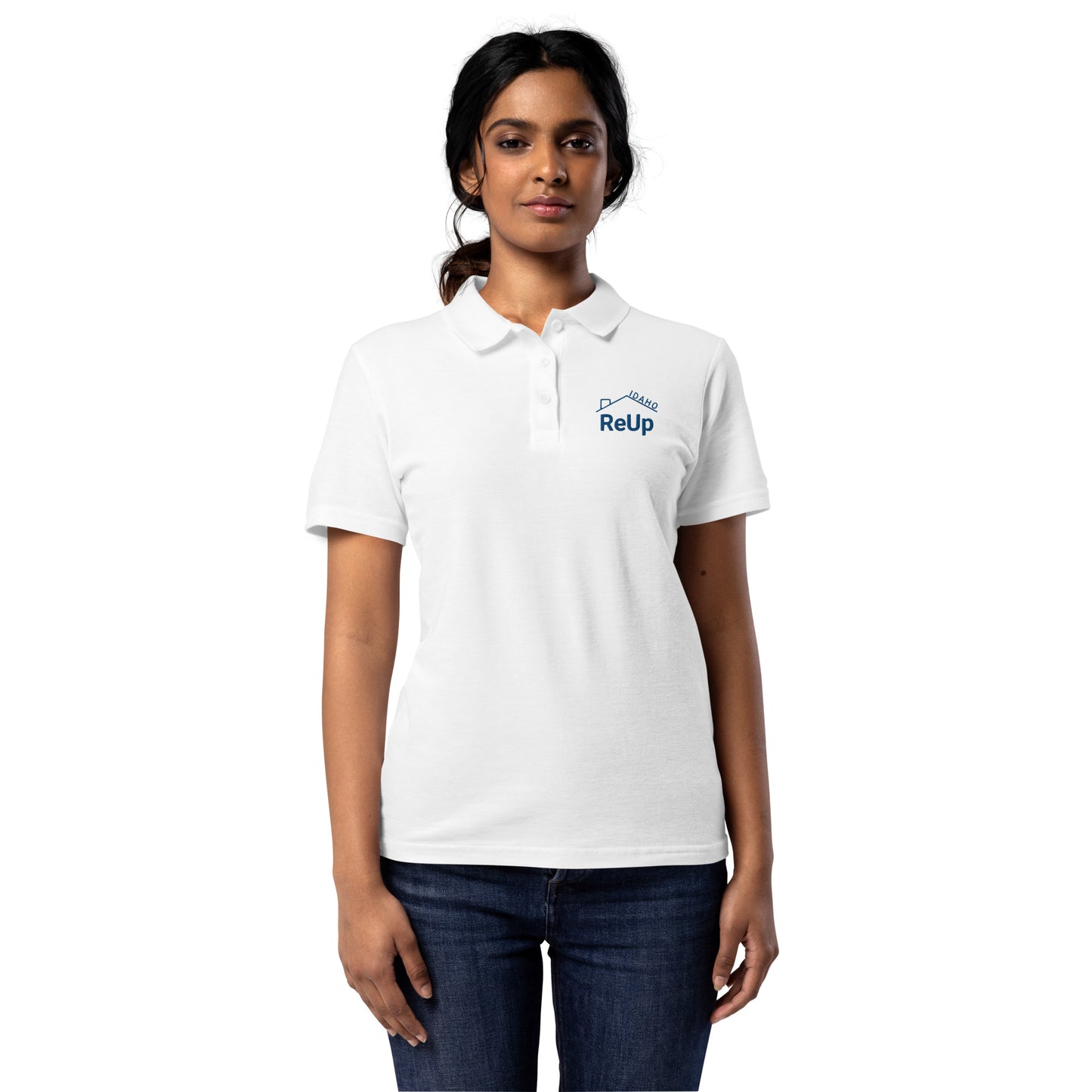 Women’s pique polo shirt - ReUp Idaho